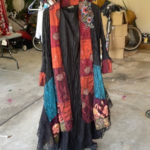 Lee Andersen Pomp Jacket & ruched crushed dress size 2X